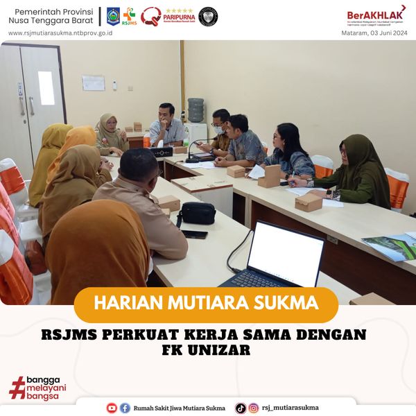 RSJ Mutiara Sukma dan Fakultas Kedokteran Universitas Islam Al-Azhar Mataram Bahas Draft PKS Pendidikan dan Pelatihan